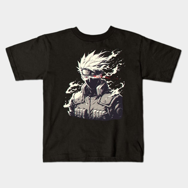 kakashi Kids T-Shirt by boxermaniac